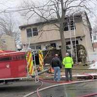 <p>The house was extensively damaged.</p>