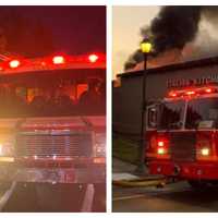 Firefighters Battle Early-Morning Blaze In Philadelphia