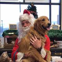 <p>Tucker and Santa.</p>