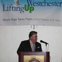 <p>Chef Peter X. Kelly at the Lifting Up Westchester event.</p>