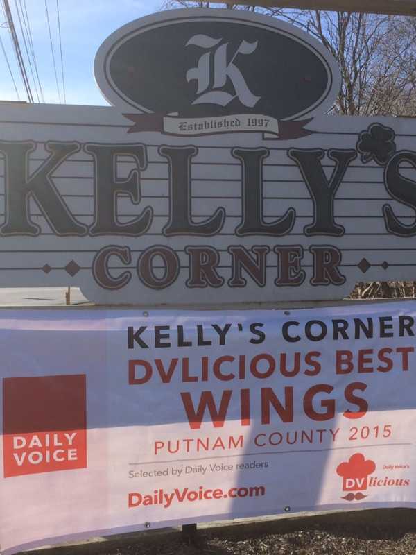 Kelly's Corner In Brewster Hangs Up Its DVlicious 'Best Wings' Sign