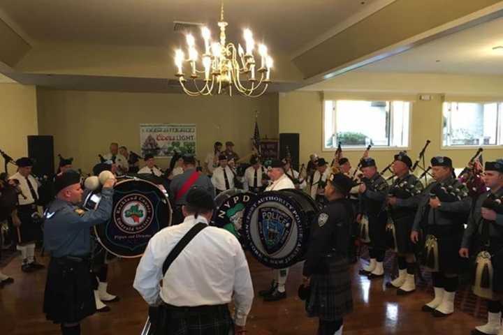 Police Pipe Bands Play In Nanuet For Somber, Joyous Occasions