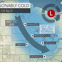 <p>Temperatures as low as 30 degrees below normal will affect parts of the Midwest and East the first week in April.</p>