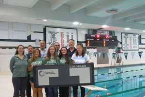 Yorktown School Pool Boasts New $20K Electronic Scoreboard