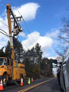 Power Outages Persist In New Canaan