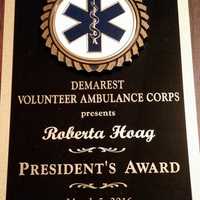 <p>The DVAC President&#x27;s Award was given to Roberta Hoag.</p>