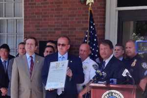 Heroin Victims' Fathers, State Legislators Praise Harrison Police