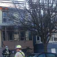 <p>At the scene on Harrison Avenue in Passaic.</p>