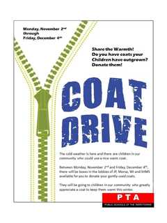Tarrytown PTA Asking For Coat Donations 