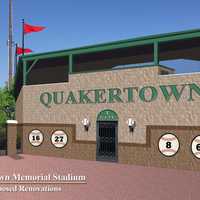 <p>Another artist&#x27;s rendering of the soon-to-be-built stadium at Memorial Park in Quakertown.</p>