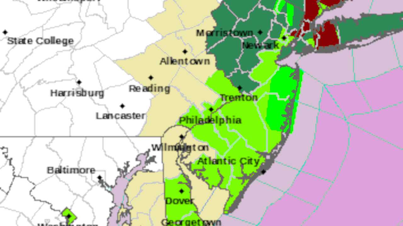 Coastal Flood Advisory In Effect For Parts Of Eastern PA ...