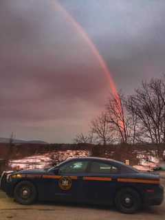 Majestic Rainbow Shines Bright To Start Week In Rhinebeck