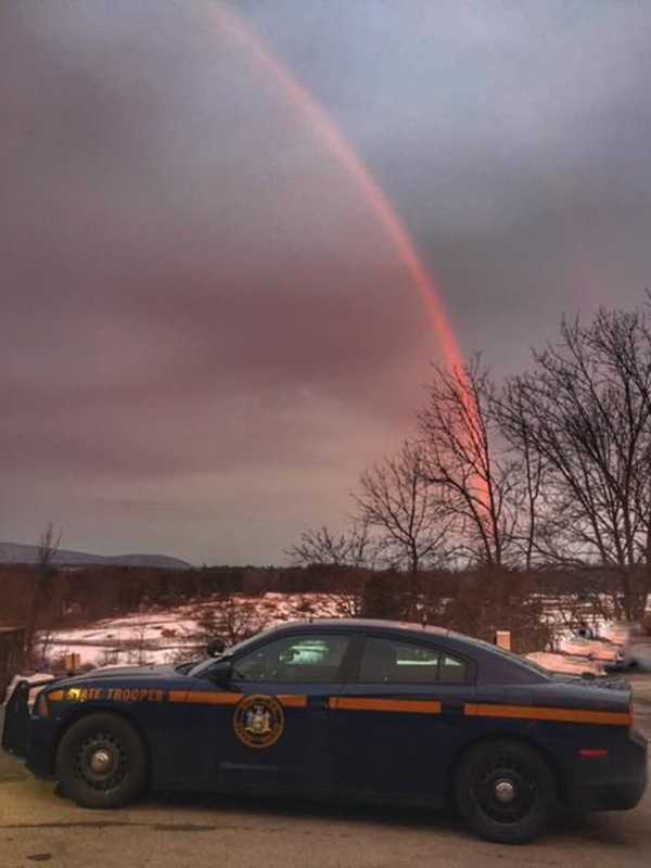 Majestic Rainbow Shines Bright To Start Week In Dutchess