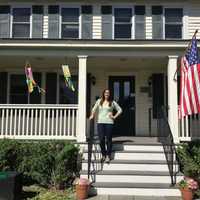 <p>Kathryn Rambo of Stamford visited the Kids In Crisis shelter in Cos Cob. The young triathlete is racing Sunday in the KIC It Triathlon to raise money for Kids In Crisis.</p>