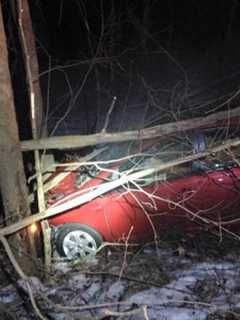 Driver Falls Asleep, Crashes Car In Montebello, Police Say