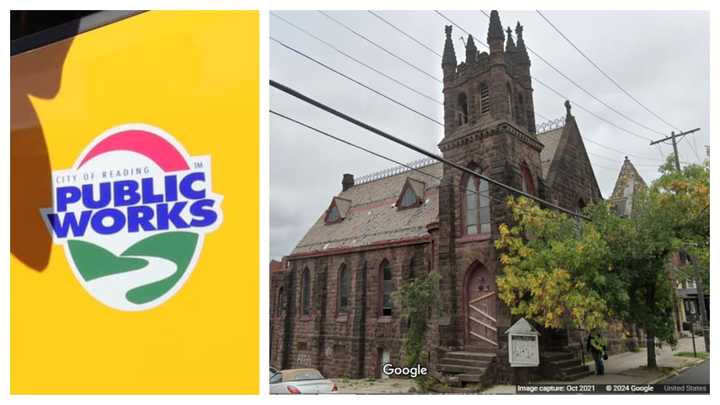 Reading Public Works; abandoned church at Perkiomen Avenue and Spruce Street.