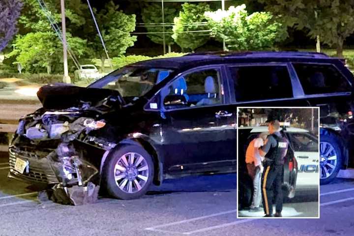 CHAIN REACTION: Out-Of-Control SUV Rams Minivan, Pins Woman Against Guardrail In Route 17 Lot