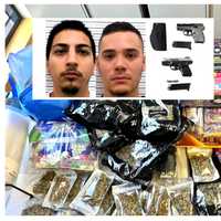 Loaded Guns, Pot, Mushrooms Lead To Arrests Of North Bergen Men Following Fairview PD Stop
