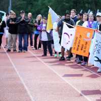 <p>Rain had no effect on a massive turnout.</p>