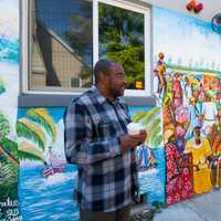 <p>Renold Julien, Executive Director of Konbit Neg Lakay, Inc. outside Konbit Neg Lekay&#x27;s building in Spring Valley.</p>