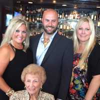 <p>Marge LaBrusciano of Rye Neck with grandchildren Dawn Amoruso, Robert DeFazio and Michele Bouchard during Sunday&#x27;s 100th birthday celebration in Larchmont.</p>