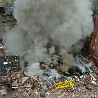 <p>RM Palmer factory explosion in West Reading on March 24, 2023.</p>