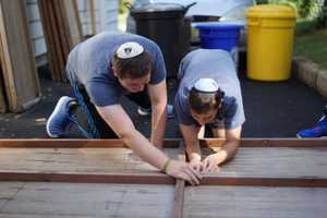 Rockleigh Home Volunteers Help Build Sukkahs For Those Who Can't