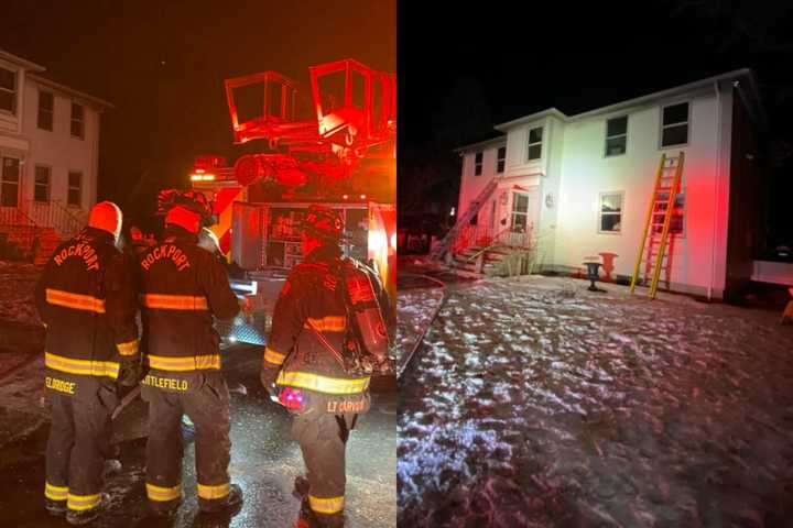 2 Elderly People, 1 Officer Hospitalized After 3-Alarm Rockport Blaze