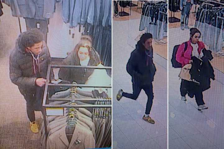 Police are looking for these two people, who are accused of dining and dashing at a Roosevelt Field Mall restaurant before stealing from a Macy's.&nbsp;