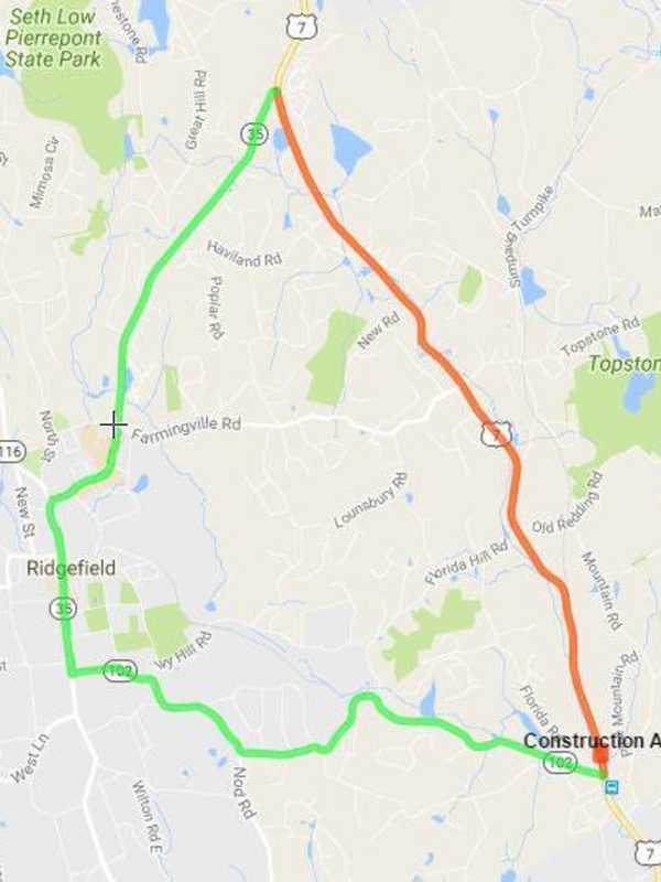 Route 7 To Close — Again — For Bridge Work At Ridgefield-
Wilton Border
