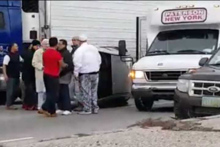 Route 3 crash scene