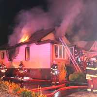 <p>The fire raced through the Agar Place home in South Hackensack.</p>