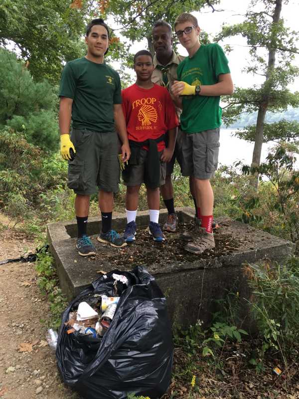 Suffern Boy Scouts Pitch In, Help Clean Up Harriman State Park