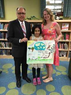 Saanvi Jaswal Wins East Rutherford Earth Day Poster Contest