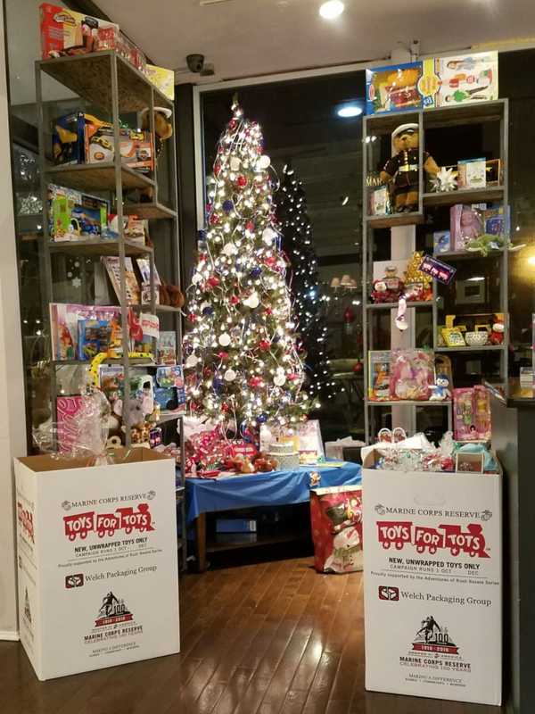 Greenburgh Town Officials Promote Toys For Tots Collection Efforts, Boxes