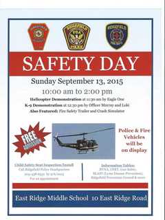 Ridgefield Police, Firefighters Combine Fun, Facts At Annual Safety Day