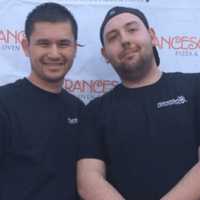 <p>Sal Reina, left, with Adam, opened the original Francesca&#x27;s in Glen Rock.</p>