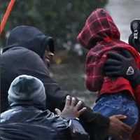 <p>Superstorm Sandy rescue.</p>