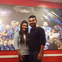 <p>Sanket and Priti Biniwale  of Lyndhurst.</p>