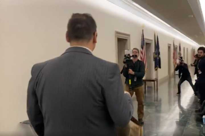 My Pleasure: George Santos Brings Chick-fil-A For Reporters Camped Outside Office (Video)