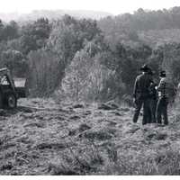 <p>The scene where 8-year-old Gretchen Harrington's body was found in Ridley Creek State Park</p>