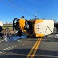 School Bus Driver Seriously Injured In Hudson Valley Crash With Tractor-Trailer, Police Say