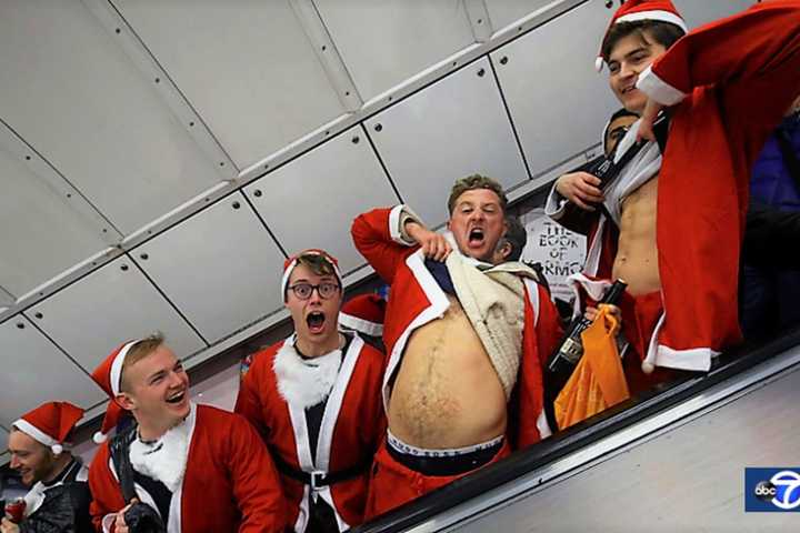 Hoboken Police Sergeant Punched In Face At SantaCon Pub Crawl, 8 Arrested