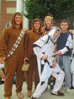 Pleasantville HS Students Launch Spirit Week In Pajamas