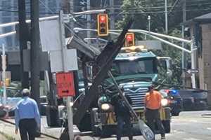 Downed Wires Close Lanes At Holland Tunnel