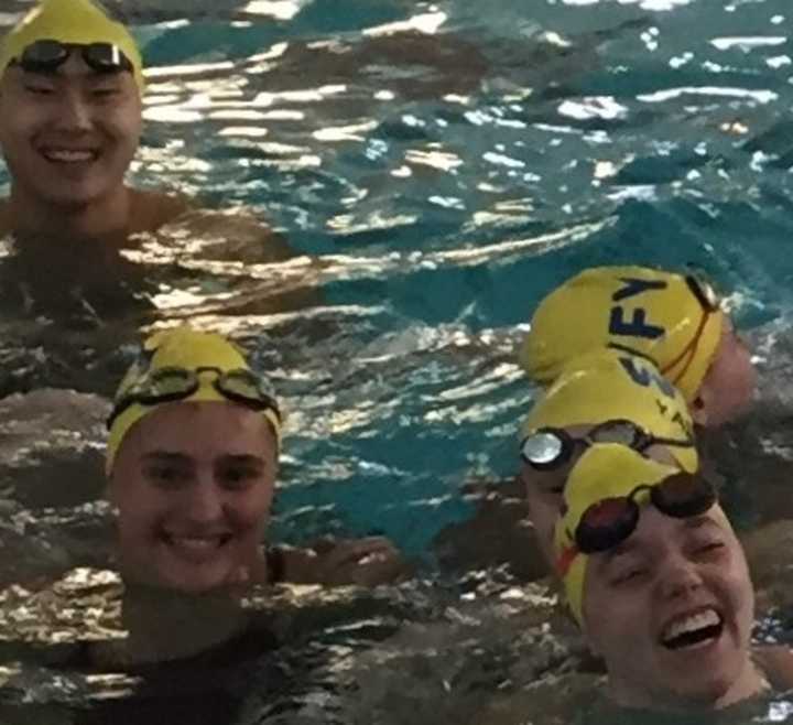 A few of the Wyckoff YMCA Sharks.