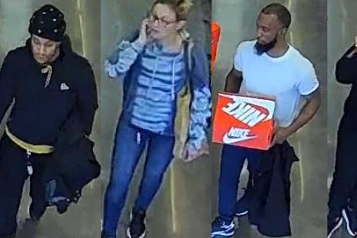 8 Suspects Stole More Than $1K In Shoes, Say Police In Chesco