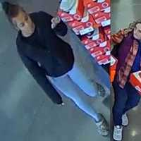 <p>Police are seeking these suspects in connection with the theft of over $1,000 worth of shoes.</p>