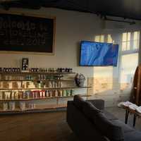 <p>A cozy &quot;living room&quot; space is dedicated for customers to relax while shopping and for health practitioners to give presentations at the new pharmacy in Westport.</p>