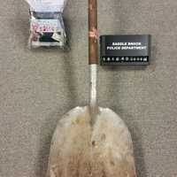 <p>The shovel that police said was used to smash the Jeep&#x27;s window.</p>